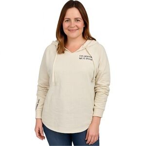 Ivory Fleece Lined Hoodie I’m Gonna Let it Shine Size S